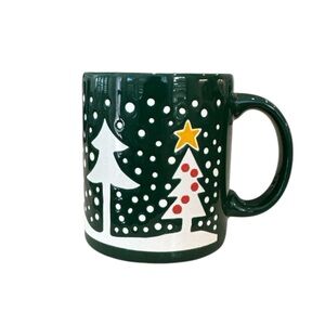 Waechtersbach Vintage Green Christmas Tree Nordic Ceramic Coffee Tea Mug Cup New